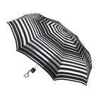 Парасолька жіноча Fulton L354-041178 Minilite-2 Silver Stripes (Зріблясті смуги)