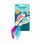 Іграшка для котів Petstages Catstages для здоровʼя ротової порожнини, креветки з кошачою мʼятою, 2 шт