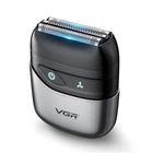 Электробритва VGR V‑379 — шейвер с двойным лезвием и влагозащитой IPX7 Серый