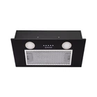 Черная встраиваемая в шкаф вытяжка для кухни Perfelli BI 5252 BL 700 LED, шириной 52 см