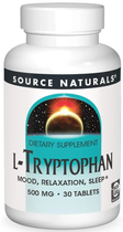  L-Триптофан Source Naturals 500 мг таблетки