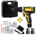 Шурупокрут Screw Driver Sets Yellow 12V акумуляторний з насадками в кейсі