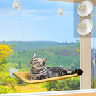 Лежанка для котів на вікно (54х32 см), Sunny Window Seat Cat Bed / Віконний гамак на присосках (L)