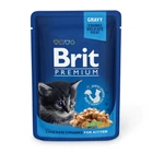 Вологий корм для кошенят Brit Premium Cat pouch Chicken Chunks for Kitten 85 г