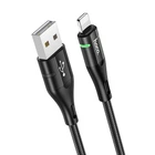 Data-кабель Hoco U93 Shadow lightning 2.4А 1.2м Чорний (Q/HKKJ 003-2017)