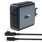 Сетевое зарядное устройство ACEFAST A37 PD100W (3 TYPE-C / USB/ 5A) + Type-C-Type-C, Black