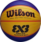 Баскетбольний м'яч Wilson FIBA 3X3 REPLICA жовто-синьо-червоний Розмір 6 WTB1033XB