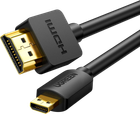 Кабель Ugreen HD127 Micro-HDMI to HDMI 4K Cable Male to Male 1 м Black (UGR-30148)