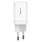 МЗП Baseus Super Si Pro Quick Charger C+U 30W EU White CCSUPP-E02