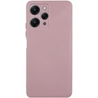 Чехол TPU GETMAN Liquid Silk Full Camera для Xiaomi Redmi 12 Розовый / Pink Sand