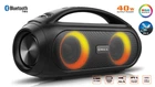 Колонка REAL-EL X-745 Black (40Вт, Bluetooth, USB, AUX, 3000мА*час)