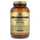 Жирні кислоти Solgar Риб'ячий Жир Омега 3 (Omega-3 (EPA, DHA) Потрійна Сила 950 мг 100 желатинових капсул