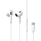 Наушники Type-C с микрофоном проводные Baseus Encok CZ17 Semi-In-Ear Wired Earphones (Type-C, DAC, 1.1 m). White
