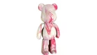 Конструктор картонный 3D-пазл Bearbrick бело-розовый (ZX-155)