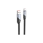 Кабель для передачі даних Hoco USB - Type-C 5A 1.2 м нейлон чорний (U119)