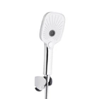Змішувач для ванни Gemini, Chrome/White (k35) з душовим гарнітуром QTGEM259CRW45683 Qtap