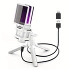 Мікрофон ZealSound A68 з RGB-підсвіткою | Конденсаторний USB-мікрофон для стримів, ігор, подкастів | Plug & Play, шумозаглушення,