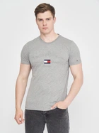 Футболка хлопковая длинная мужская Tommy Hilfiger 10879.1 S Серая