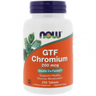 Хром (Chromium) 200 мкг, NOW Foods, 250 таблеток