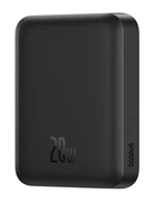Зовнішній акумулятор Baseus Magnetic Mini Air Wireless Fast Charge Power Bank 6000mAh 20W Cluster Black（With Simple Series Charging Cable Type-C to (P10059002113-00)