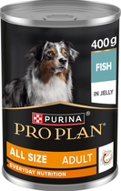 Влажный корм для взрослых собак Purina Pro Plan Adult кусочки в желе, с рыбой