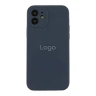 Чохол Silicone Case Full Size with Frame для iPhone 12 Колір 08.Dark Blue