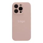 Чохол Silicone Case Full Size with Frame для iPhone 16 Pro Колір 81.Chalk Pink