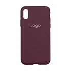 Чохол Silicone Case Full Size (AA) для iPhone Xs Max Колір 42.Maroon