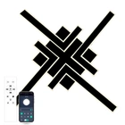 Світильник LED стельовий LUMINARIA HUGO 110W 4L BLACK (з пультом)