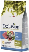 Полнорационный сухой корм Exclusion Adult Tuna Medium Breed с тунцем для взрослых собак средних пород