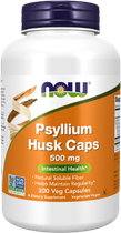 Натуральна добавка Now Foods Psyllium Husks 500 мг Капсули