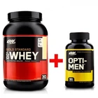 Комплект Optimum Nutrition Протеин 100% Whey Gold Standard и Витамины Opti-Men 90 таб