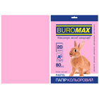 Папір офісний кольоровий A4 80г/м 20л PASTEL рожевий BUROMAX