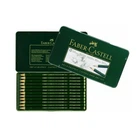 Набір олівців чорнографітних Faber-Castell Castell 9000 12 штук 2H - 8B, в металевій коробці