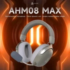 Игровые наушники Ajazz AHM08 MAX Grey Беспроводная Игровая Гарнітура, Радиоканал/Bluetooth/Провод