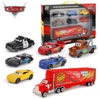 Набор машинок из мультфильма Тачки, комплект из 7 машин Cars Молния МакКуин Джексон Шторм Мак Дядя Грузовик 1:50 металлические модельки