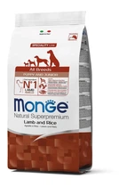 Сухий корм Monge Dog All breeds Puppy&Junior lamb&Rice для цуценят всіх порід зі смаком ягняти та рису