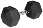 Гантеля чавунна з гумовим покриттям Rebel Active HEX RBA-2325-20 20 кг (5901890111911)