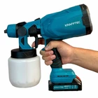 Акумуляторний фарборозпилювач Krafftec з регулюванням ширини 2хАКБ 48V 800ml 600W Blue (3_06715)