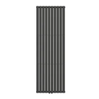 Вертикальный радиатор Ellipse Double 600х1800-10 (50 мм), anticor, черный муар (02-245133-6018)
