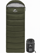Спальник із капюшоном Naturehike U150 NH20MSD07, 11 °C Правий Зелений (6927595764398-R)