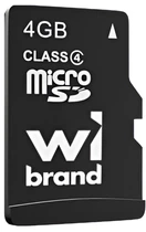 Карта пам'яті Wibrand microSDHC 4GB Class 4 V6 (WICDC4/4GB)