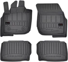 Автомобильные коврики в салон Frogum 3D на Ford Mondeo 5 15- Форд Мондео черные SO0699