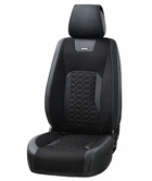 Чохли - Накидки сидіння Алькантара + Шкір. зам 3D "MONTANA" Чорні Beltex - BX87100