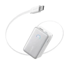 Павербанк Anker Nano Power Bank A1638 10 000 мАч 45W для телефона и ноутбука со встроенным выдвижным кабелем USB-C Белый