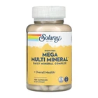 Solaray, Mega Multi Mineral, комплекс мікроелементів, без заліза, 100 капсул