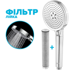 Фильтрующая душевая лейка DROP SPA3F-MULTI120F на 3 SPA потока с угольным фильтром
