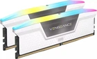 Пам'ять для настільних комп'ютерів Corsair 32 GB (2x16GB) DDR5 6000 MHz Vengeance RGB White (CMH32GX5M2E6000Z36W)