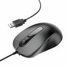 Проводная офисная мышь BOROFONE BG4 USB черная