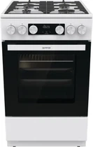 Плита Gorenje газова, 67л, 50x60см, дисплей, IconLed, чавун, білий (00110288)